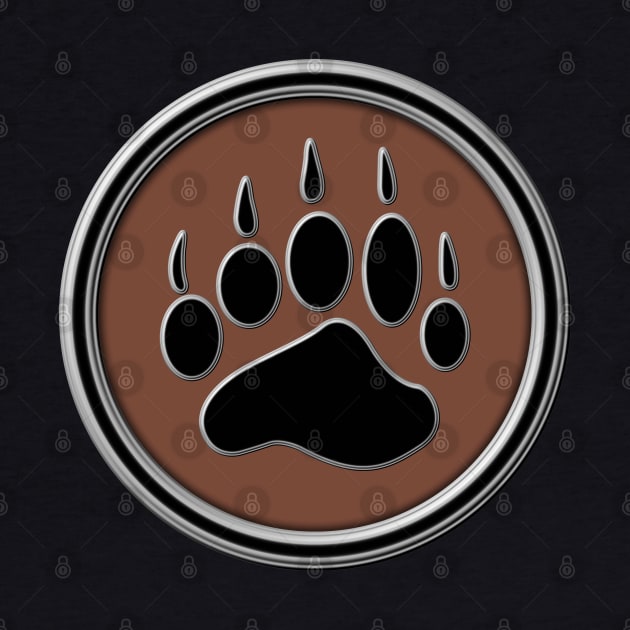 bear paw print by DrewskiDesignz